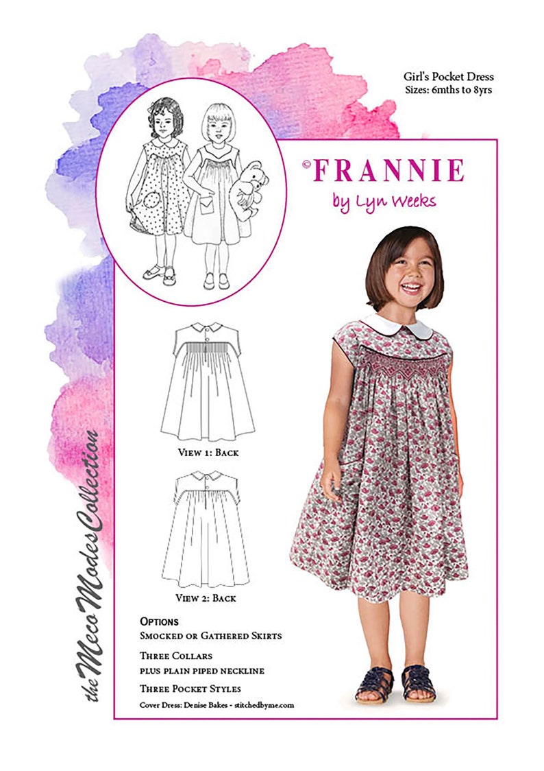 Patrón de vestido fruncido Frannie PDF imagen 1