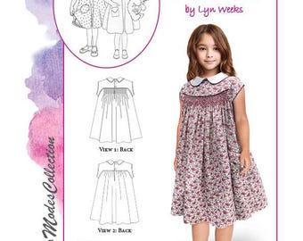 Frannie PDF smocked dress pattern