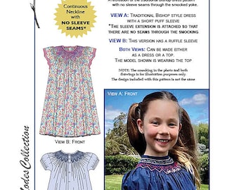 DAISY - PRINTED smocked Bishop pattern