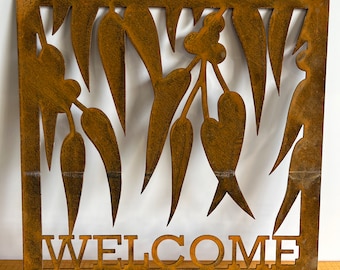Decorative Metal Welcome Sign