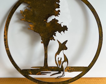 Decorative Metal Kangaroo