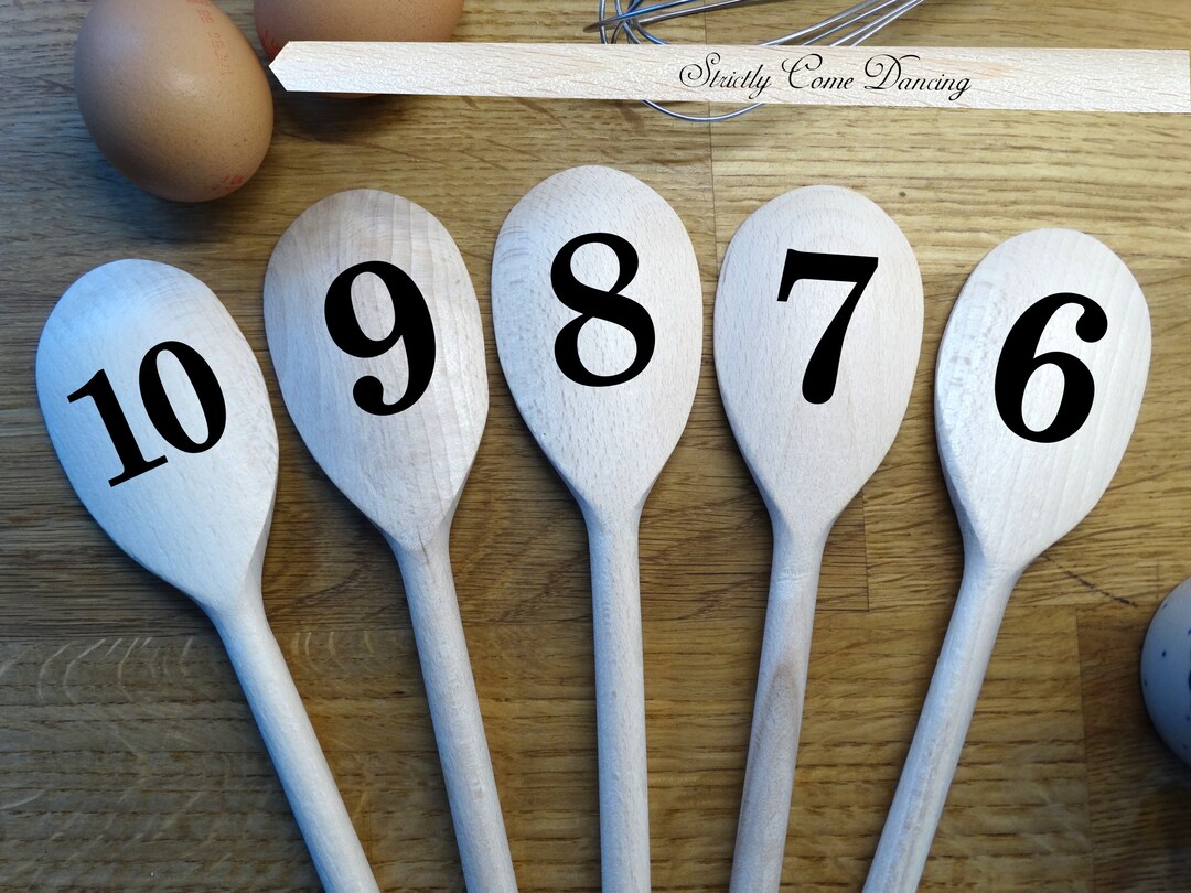 Strictly Come Dancing Voting Spoons. Be a Judge With These Wooden