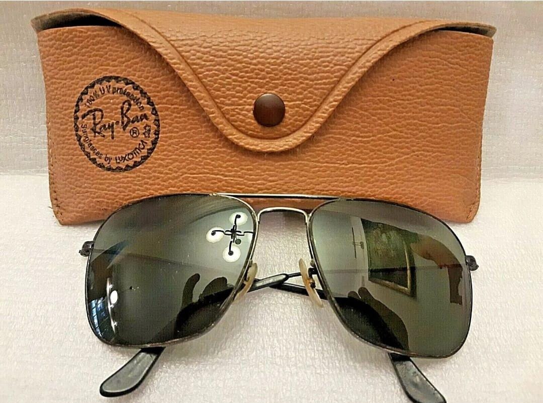 【美品】80s Ray-Ban B&L USA CARAVAN キャラバン Vintage Black RAY BAN Usa SUNGLASSES Caravan 58-16 With Case Rare