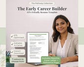 Early Career Resume Template Bundle, Entry Level CV, Graduate Resume, Admin Resume, Cover Letter & Reference Canva Templates
