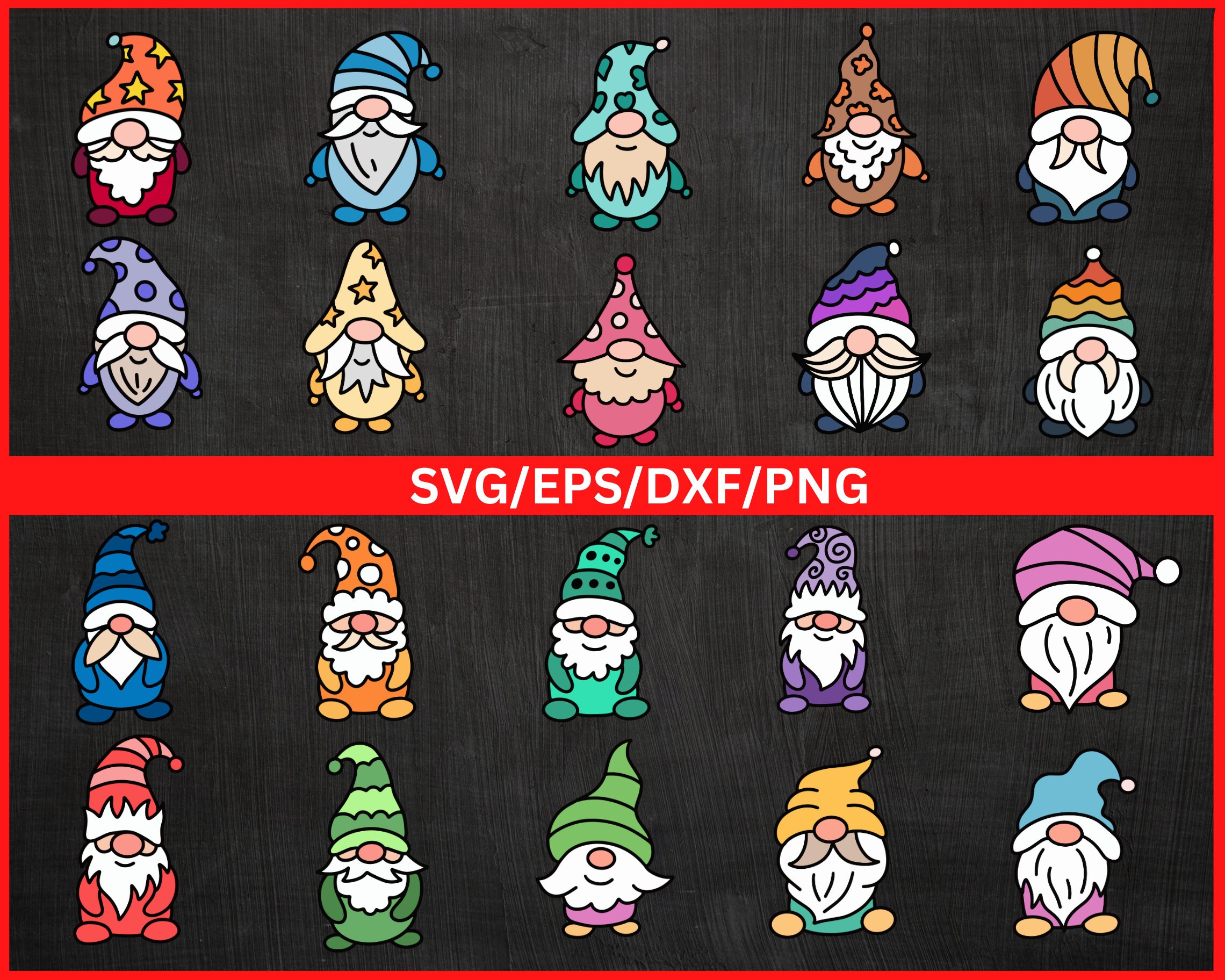 40 Gnome Clipart Gnome Shirt Svg Spring Svg Cute Garden Gnome Svg Gnome ...