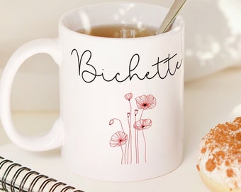 Personalized mug, nickname mug, family mug, customizable mug, personalized gift, personalized ceramic mug