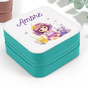 Boîte à Bijoux enfant, boîte à bijoux de Voyage Personnalisée - Cadeau Petite Fille