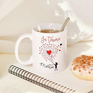 Personalized ceramic mug, Valentine&#39;s Day gift, wedding mug, couple gift