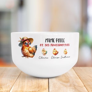 Personalized bowl for grandma, grandmother gift