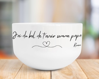 Personalized ceramic bowl, cereal bowl, quote bowl