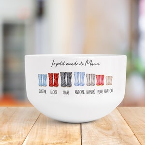 Personalized bowl for grandma, grandmother gift