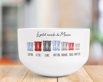 Personalized bowl for grandma, grandmother gift