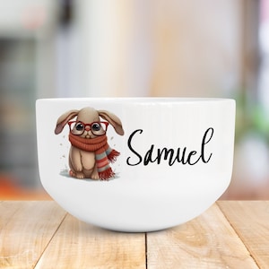 Personalized ceramic bowl, chocolate bowl, Easter bowl, children&#39;s bowl