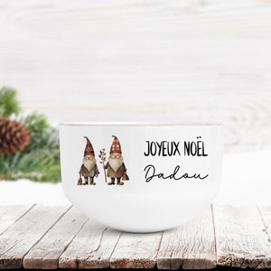 Personalized ceramic bowl, breakfast bowl, Christmas gift idea