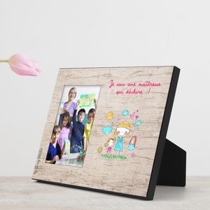 Personalized wooden photo frame, teacher gift, teacher, end of school year