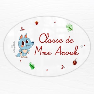 Oumaître master door plaque, teacher gift, atsem, end of school year gift, personalized gift