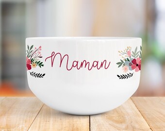 Personalized ceramic bowl, cereal bowl