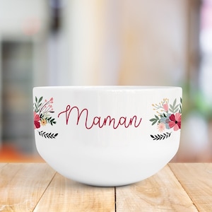 Personalized ceramic bowl, cereal bowl