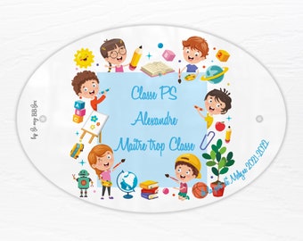 Targa per insegnante o maestro, regalo per insegnante, atsem, regalo di fine anno scolastico, regalo personalizzato