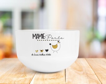 Personalized bowl for grandma, grandmother gift