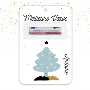 Ticket holder, ticket card, personalized ticket gift, money holder, best wishes, happy new year