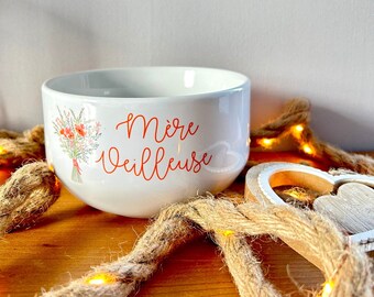 Personalized ceramic bowl, cereal bowl,
