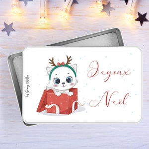 Personalized cookie box, nanny gift, personalized mistress gift, Grandmother&#39;s Day gift, personalized metal box