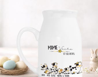Personalized Easter Pitcher – Small Spring Vase – Personalized Milk Jug – Easter Table Decoration – Personalized Easter Gift