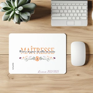 personalized mouse pad, customizable teacher gift, nanny gift