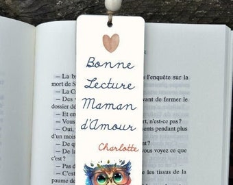 Personalized compressed wood bookmark, Mother's Day gift