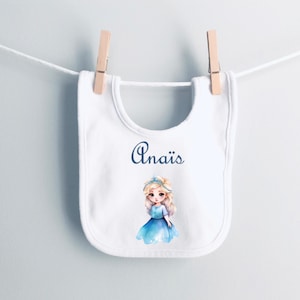 Customizable baby bib, personalized bib with first name, personalized birth gift