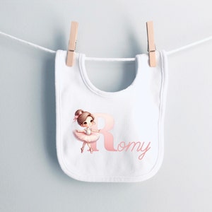 Customizable baby bib, personalized bib with first name, personalized birth gift