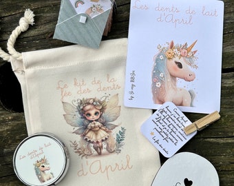 Tooth fairy kit, baby tooth kit, baby tooth box