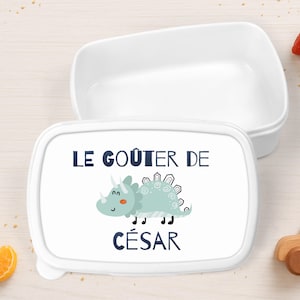 Boîte à goûter personnalisée enfant – Hermétique – Cadeau école, crèche, maternelle – Personnalisable prénom
