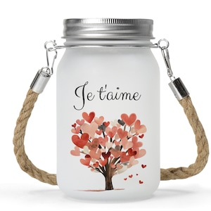 Personalized glass lantern, personalized gift, personalized Valentine's Day gift, personalized wedding gift