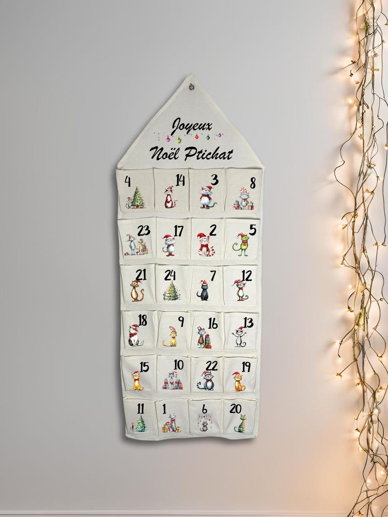 Customizable Fabric Advent Calendar for Dogs and Cats Etsy