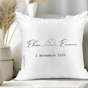 Personalized Love Cushions, customizable couple gift, personalized wedding cushion, Valentine's Day gift, couple gift