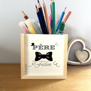 Customizable wooden pencil holder