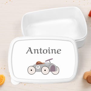 Boîte à goûter personnalisée enfant – Hermétique – Cadeau école, crèche, maternelle – Personnalisable prénom