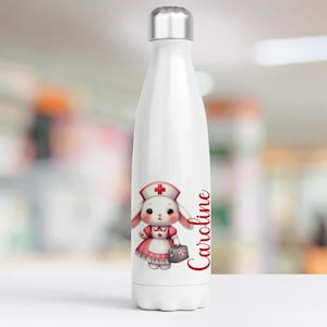 パーソナライズされた500ml断熱ボトル、看護師、介護者、医療スタッフをテーマにしたカスタマイズ可能な断熱ボトル