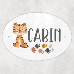 Personalized Door Signs, Children&#39;s Room Sign, Name Sign &quot;My Little Zoo&quot; Collection