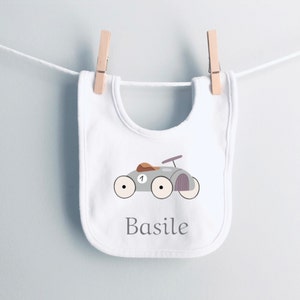 Customizable baby bib, personalized bib with first name, personalized birth gift