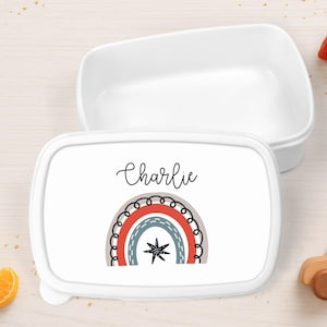 Boîte à goûter personnalisée enfant – Hermétique – Cadeau école, crèche, maternelle – Personnalisable prénom