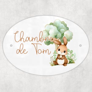 Personalized Door Signs, Children&#39;s Room Sign, Name Sign &quot;Hazelnut and Friends&quot; Collection