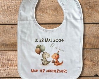 Personalisiertes Baby-Lätzchen, personalisiertes Geburtsgeschenk, Geburtstagsgeschenk