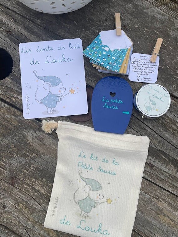 Bustine Fatina Dei Denti - Set Da 16 Bustine Per Denti Da Latte - Colore Blu O Viola - Foto 9