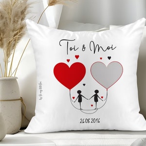 Personalized Love Cushions, customizable couple gift, personalized wedding cushion, Valentine's Day gift, couple gift