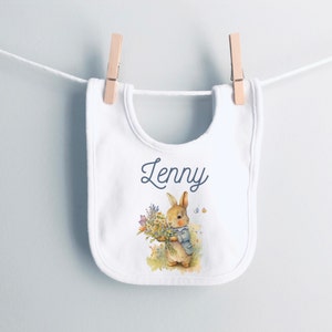Customizable baby bib, Personalized bib with first name, personalized birth gift