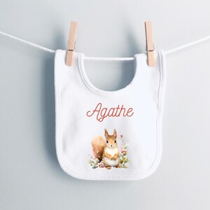 Customizable baby bib, personalized bib with first name, personalized birth gift