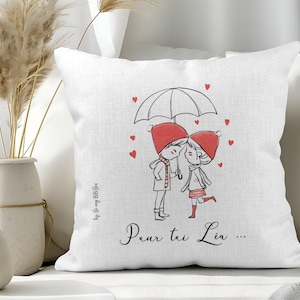 Personalized Love Cushions, customizable couple gift, personalized wedding cushion, Valentine's Day gift, couple gift